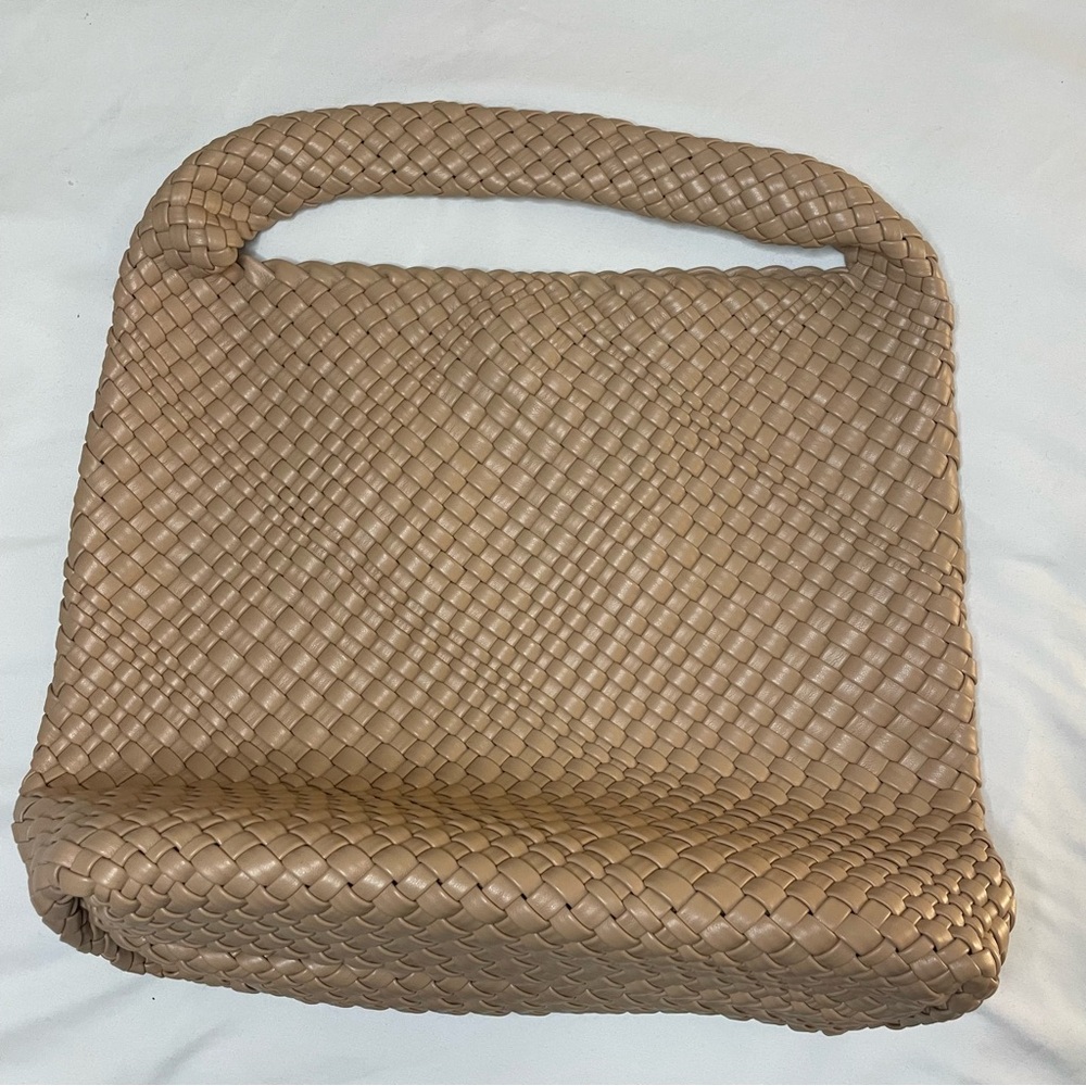 Woven Tan Handbag
